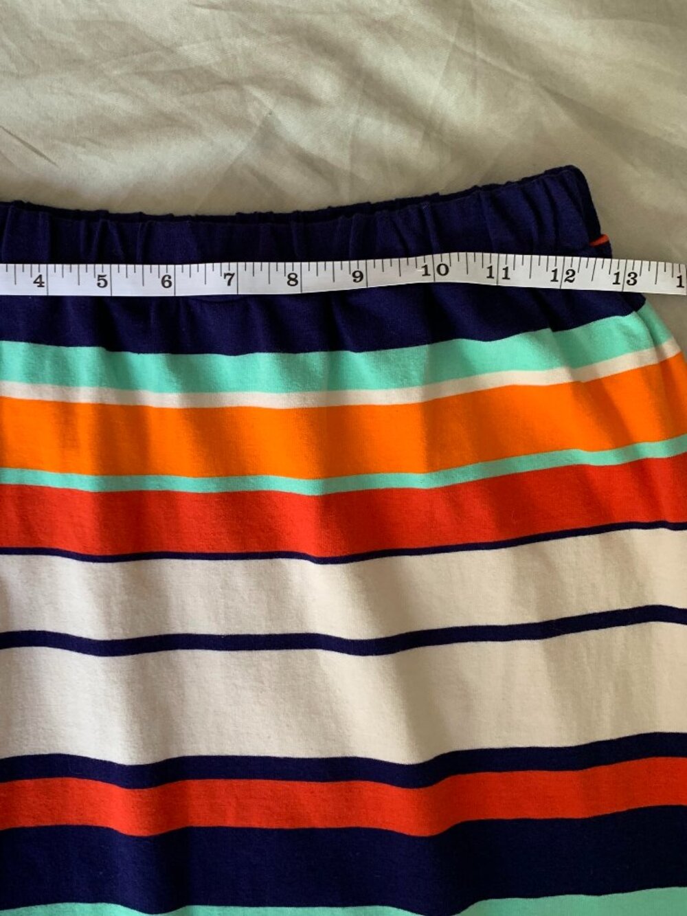 Olive & Oak Striped Maxi Skirt | Colorful Cotton Blend | Size Small - Picture 7 of 10